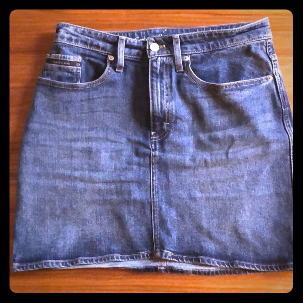 Calvin Klein Denim Mini Skirt